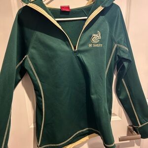 Colosseum Green and Cream UNC Charlotte Jacket